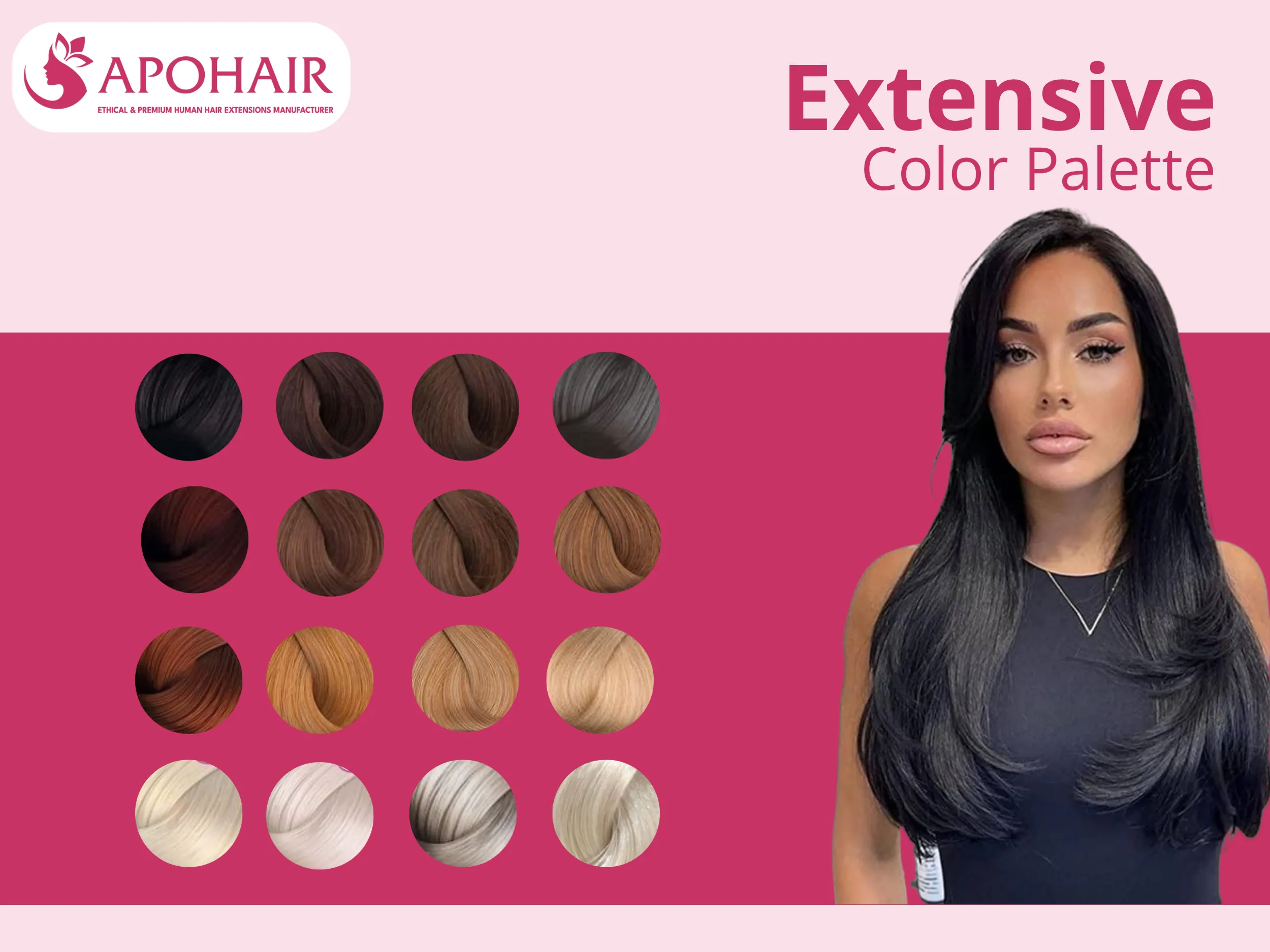 From natural black (#1) to platinum blonde (#60C), our 40+ shade range accommodates diverse ethnic hair tones