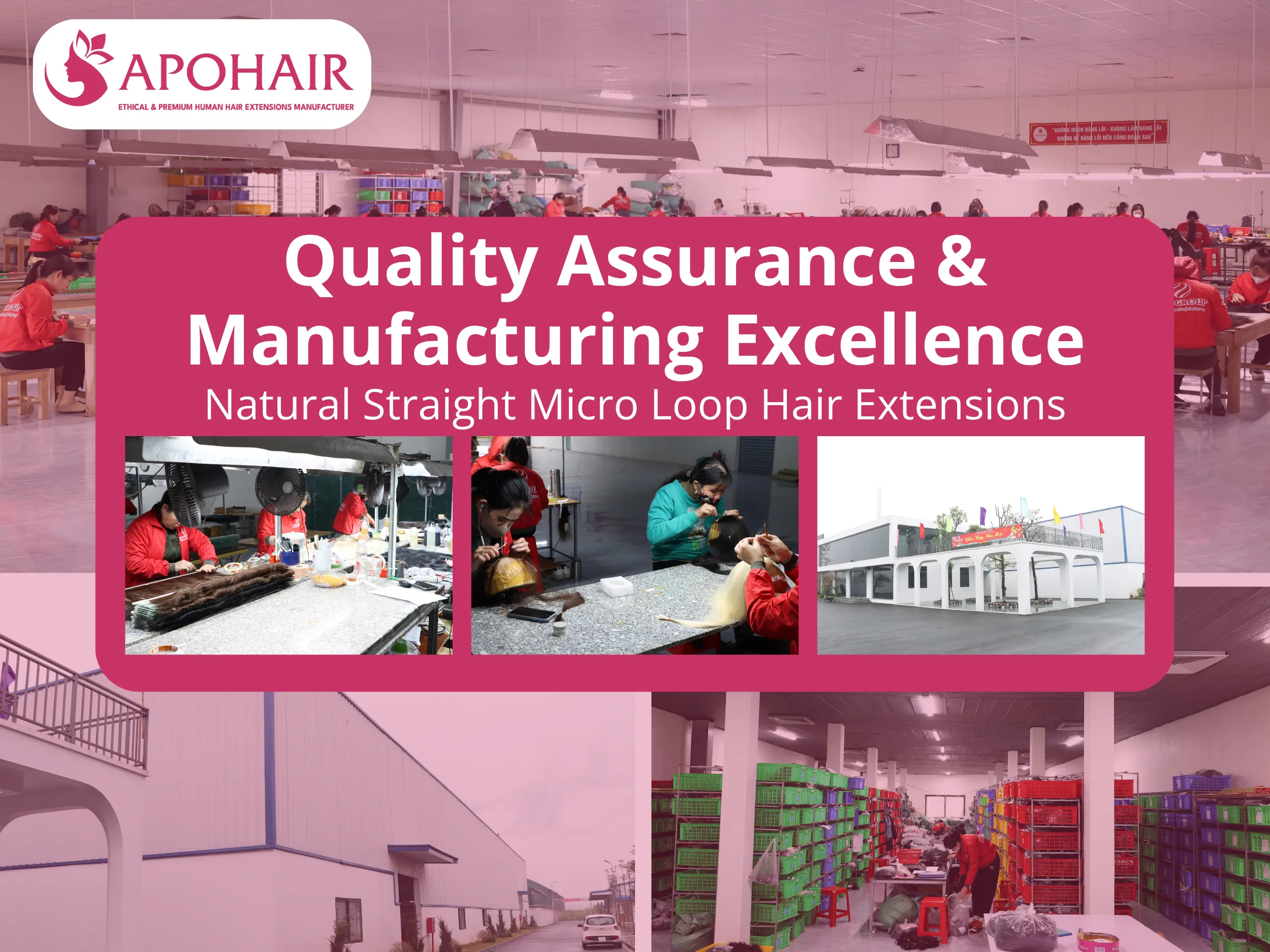 Rigorous multi-stage verification processes ensure Natural Straight Micro Loop Extensions meet international standards