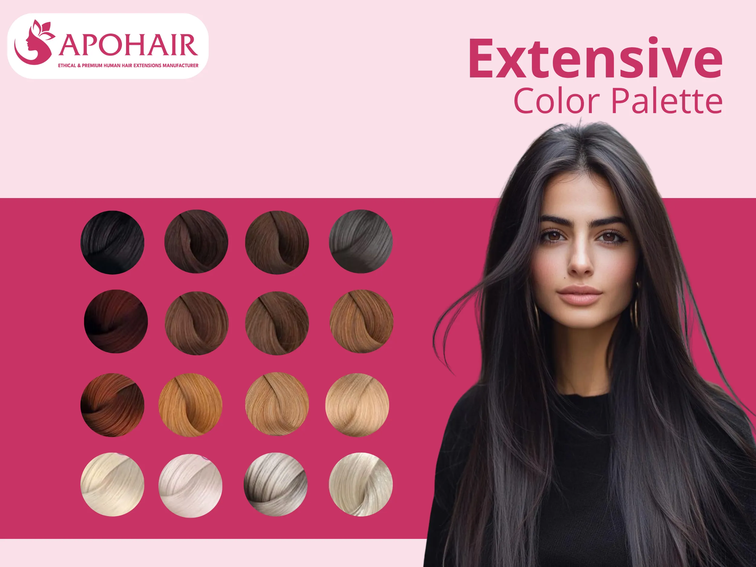 Choose from 40+ shades spanning jet black (#1) to platinum blonde (#60)