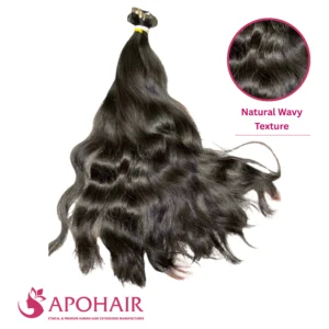 natural wavy double taps tape in