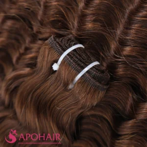 natural wavy hand tied weft close up hair