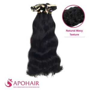natural wavy long tape in