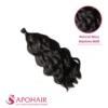 natural wavy machine weft