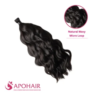 natural wavy micro loop