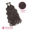 natural wavy nano hand tied weft