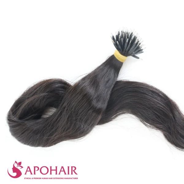 natural wavy nano ring bundle looped