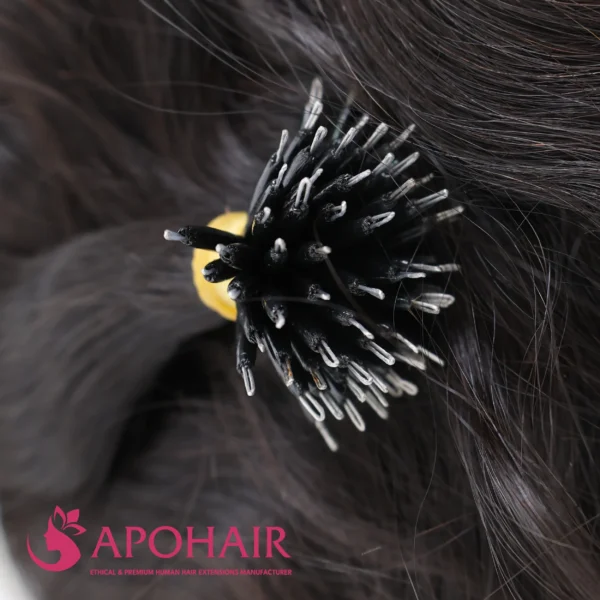 natural wavy nano ring hair bundle