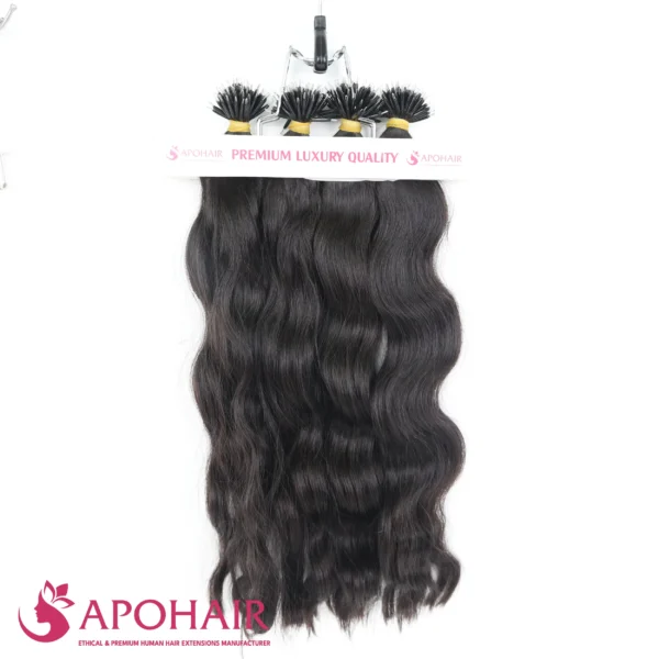 natural wavy nano ring on hanger