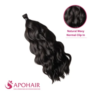 natural wavy normal clip in