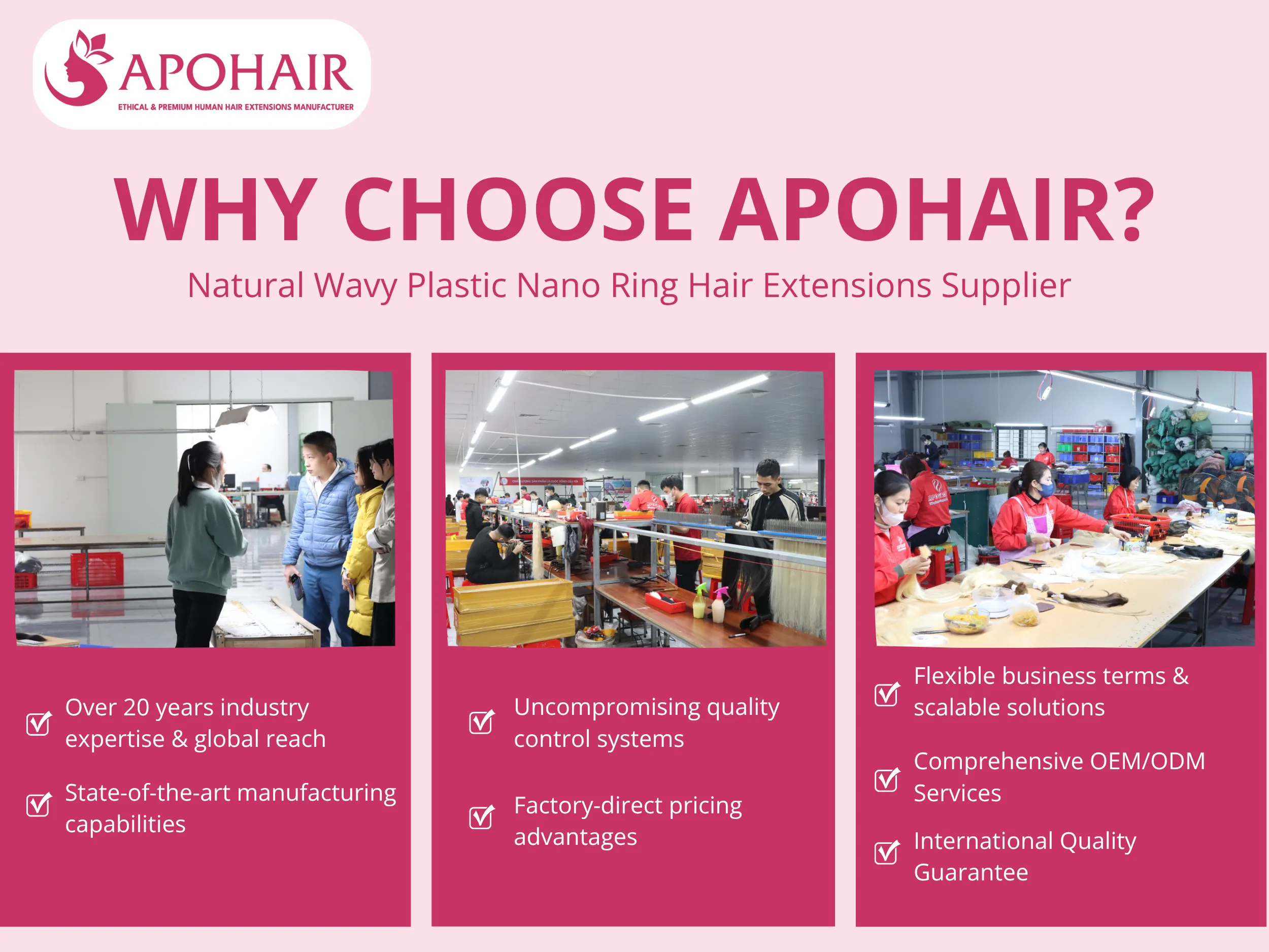 Seven strategic advantages position APOHAIR as your optimal manufacturing partner