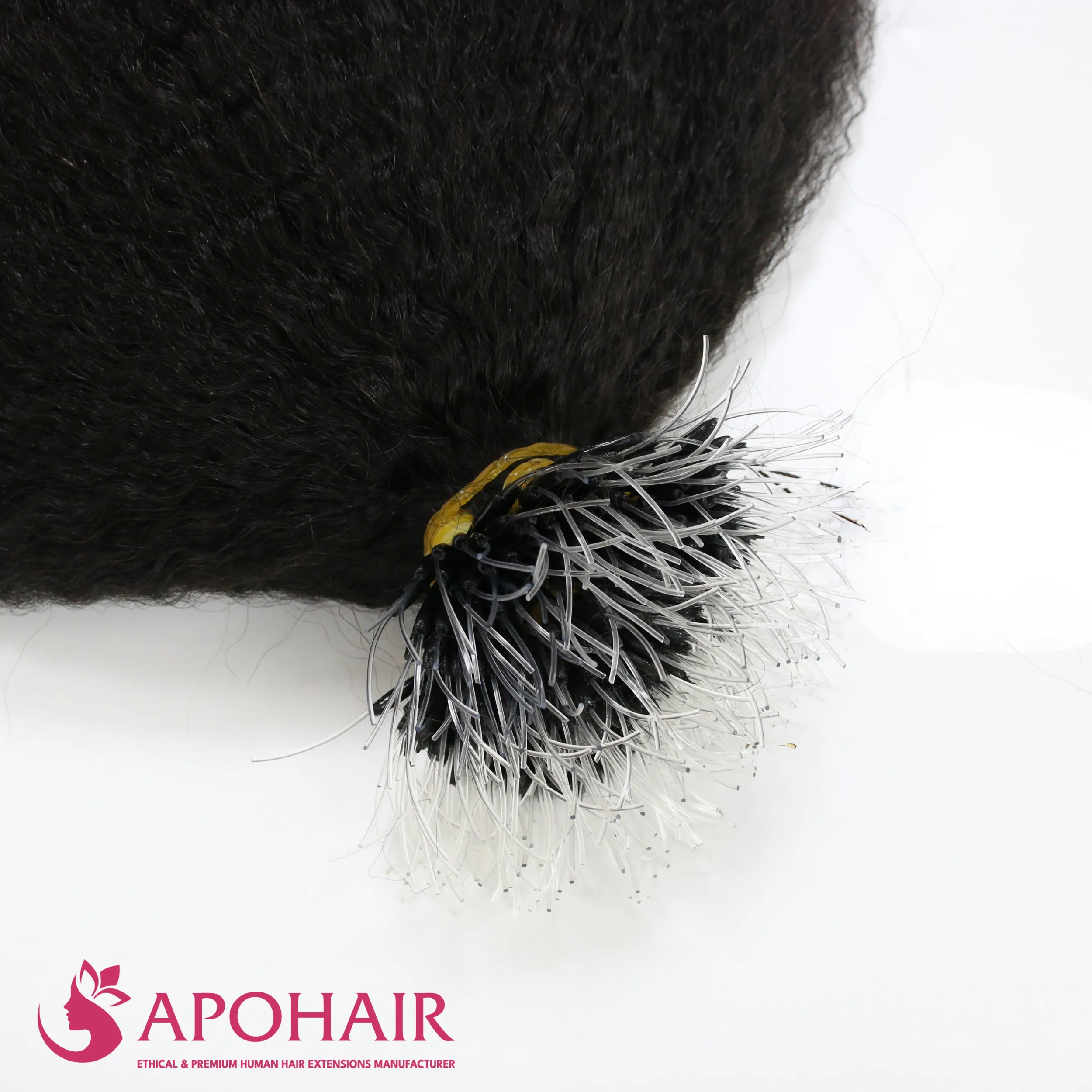 natural wavy plastic nano ring close up hair natural wavy plastic nano ring close up hair