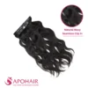 natural wavy seamless clip in