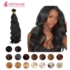 natural wavy v tip hair extensions color options