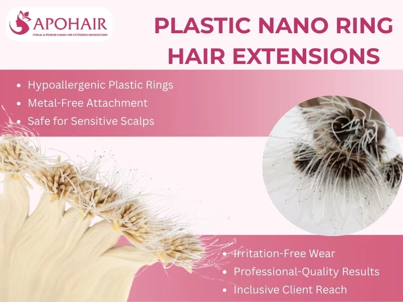 plastic nano ring hair