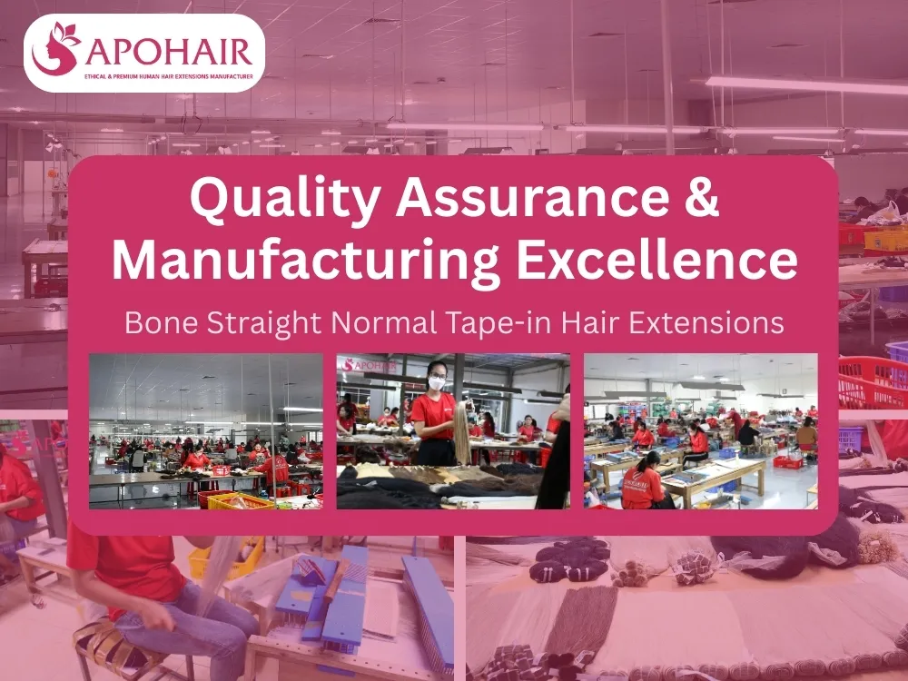 Quality assurance bone straight tape in extensions