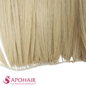 romantic curly feather weft close up hair