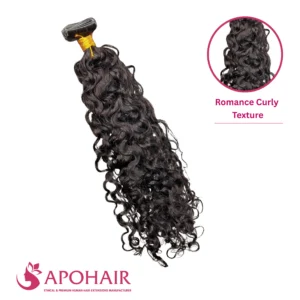 romantic curly invisible tape in