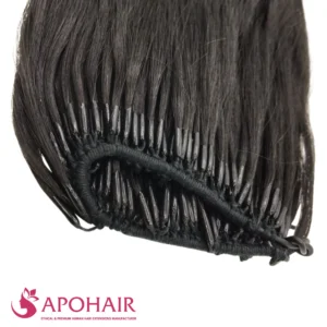 romantic curly micro ring close up hair