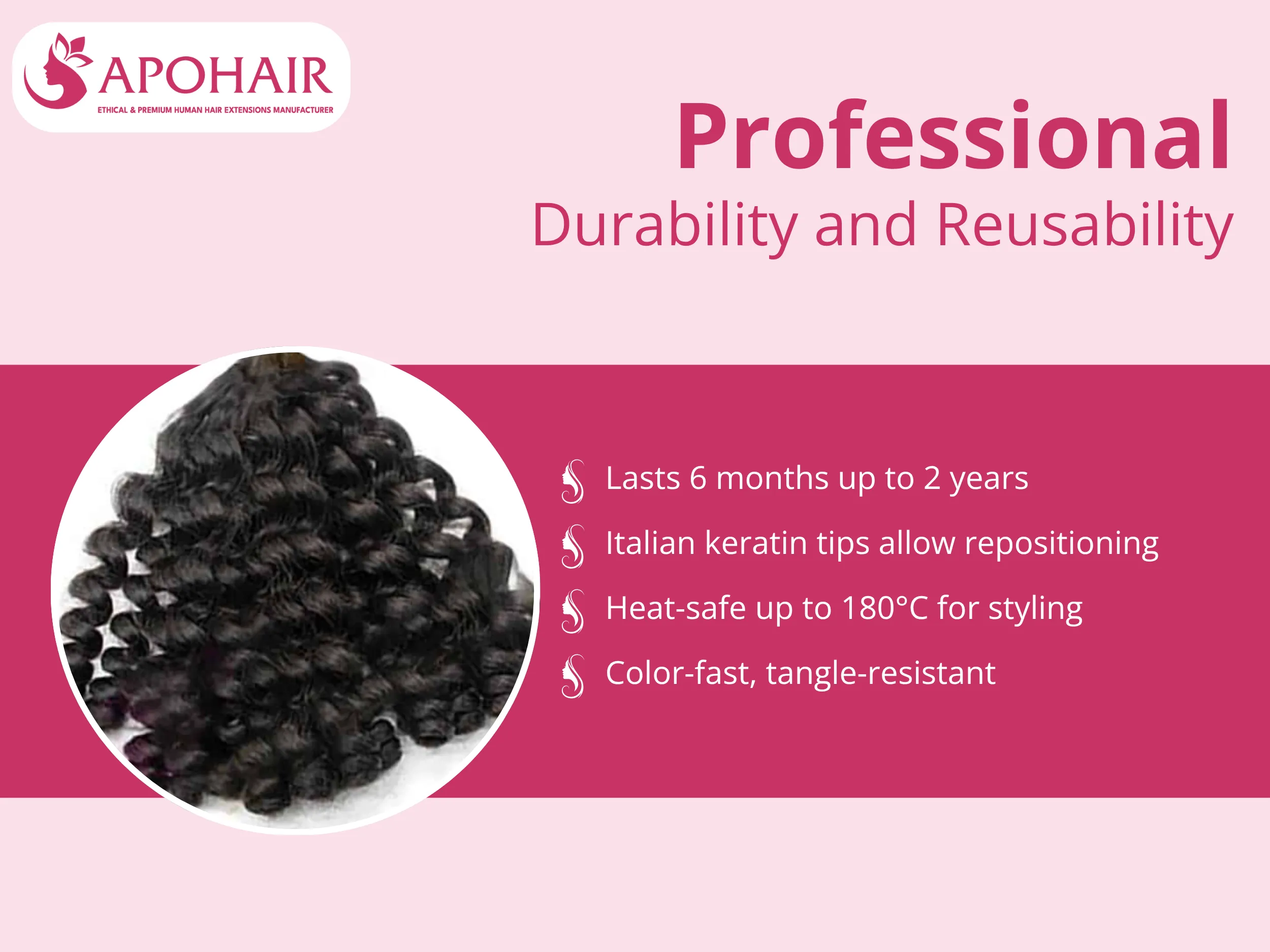 With proper maintenance protocols, these extensions last 6-12 months, 1-1.5 years, or up to 2 years