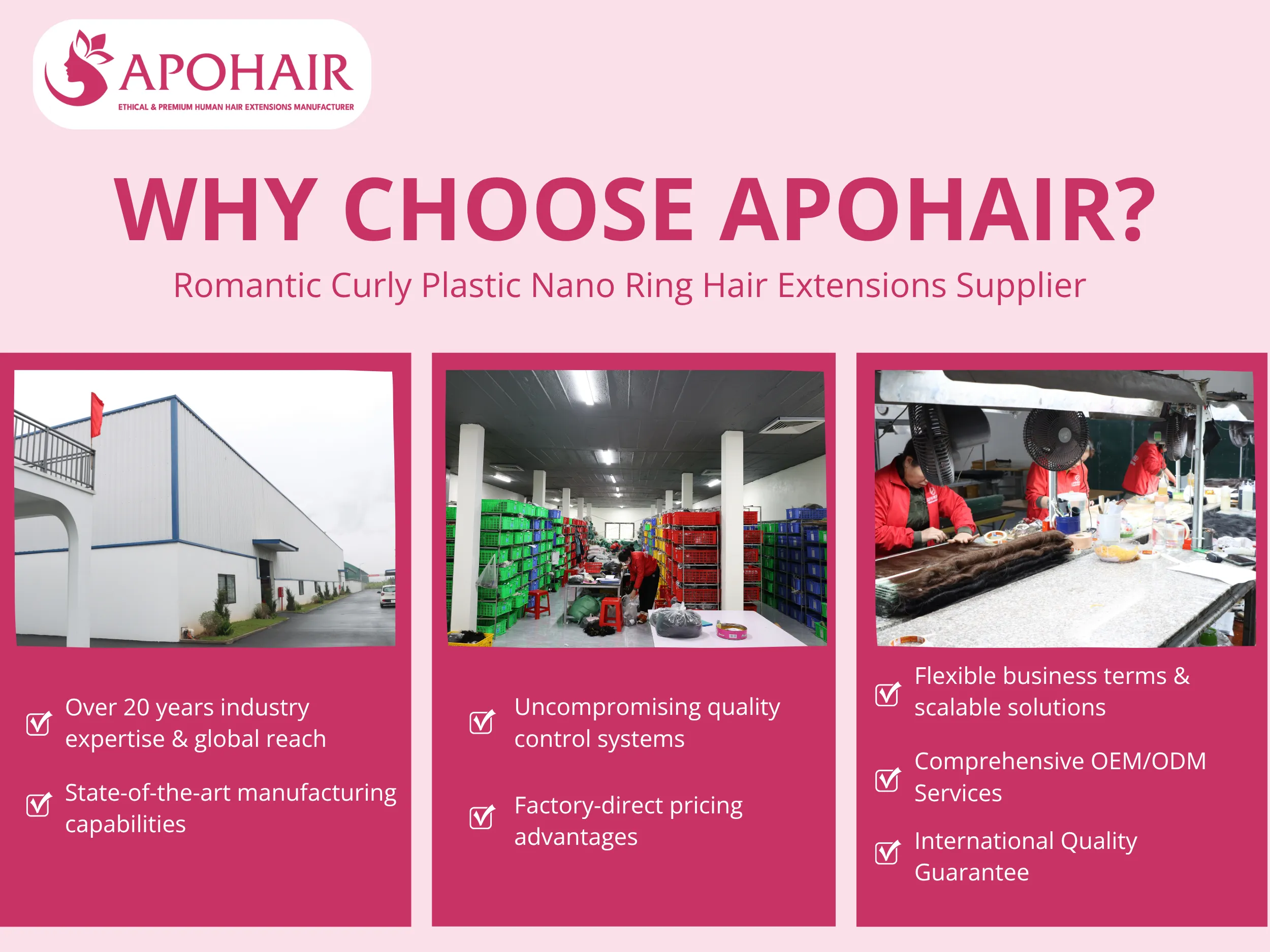 APOHAIR stands among Vietnam's top three hair exporters through seven distinct competitive advantages