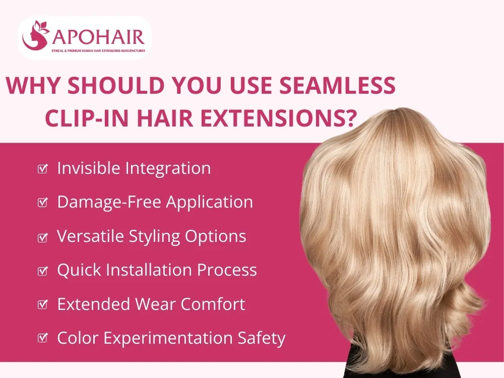 Over 75% of hair extension businesses benefit from seamless clip-ins for natural, damage-free solutions