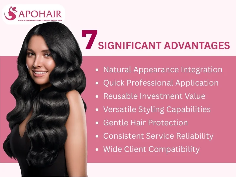 tape in hair extensions advantages