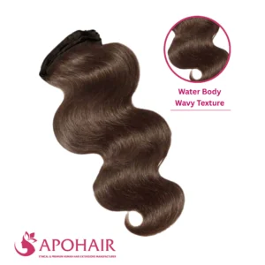 water body wavy double layer silky flat weft