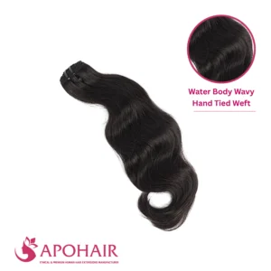 water body wavy hand tied weft