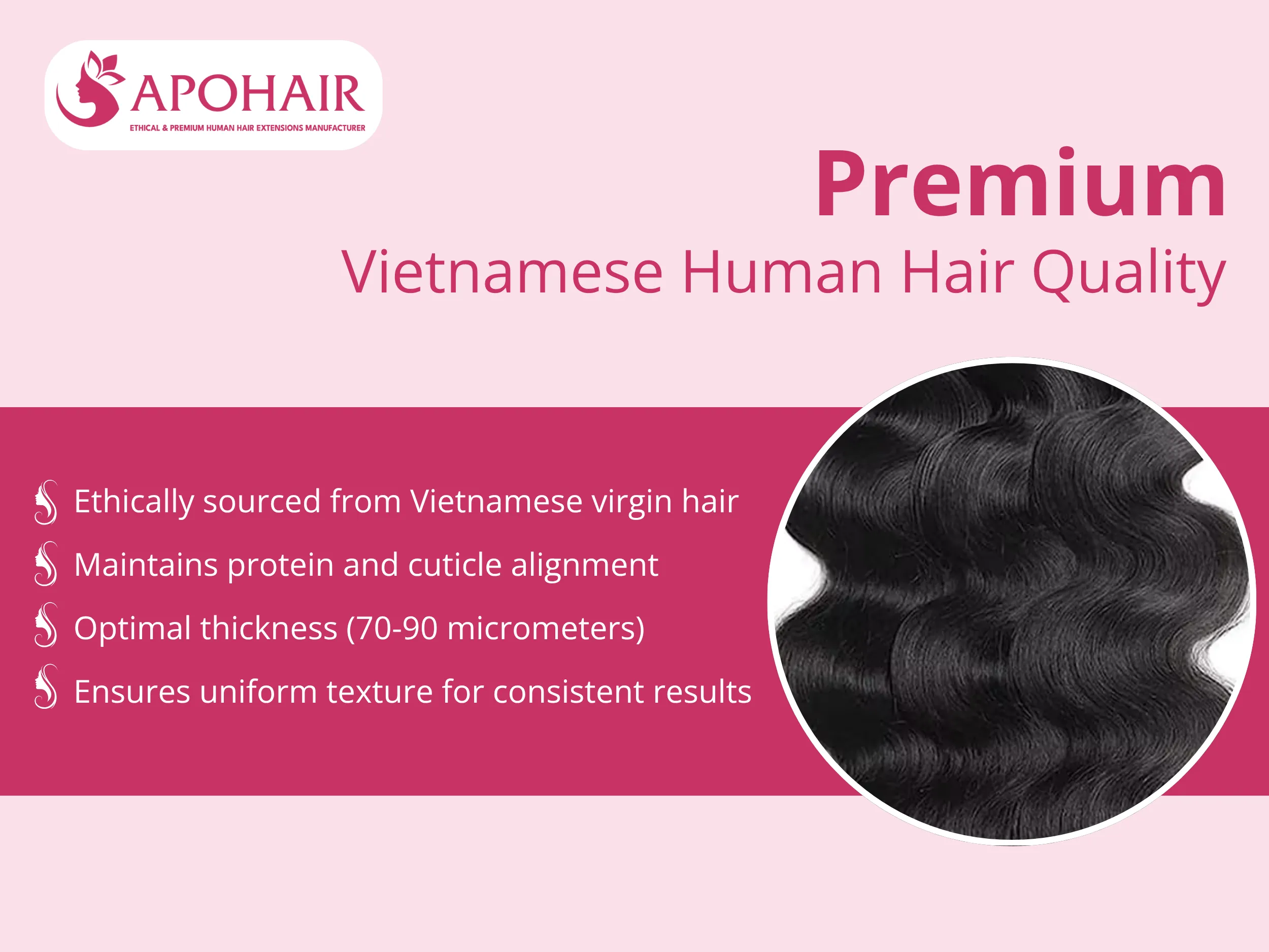 Sourced from Vietnamese donors through ethical collection programs, this virgin hair maintains natural protein structures