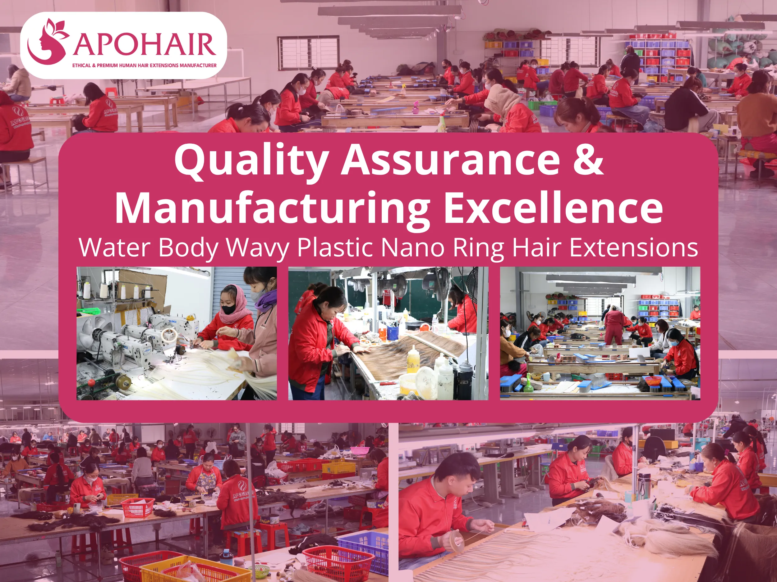 Water Body Wavy Plastic Nano Ring Hair Extensions undergo rigorous multi-stage verification processes