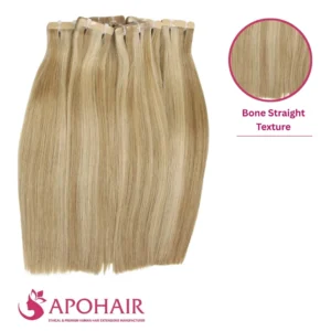 Wholesale bone straight normal tape in hair extensions