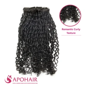Wholesale romantic curly normal tape in hair extension
