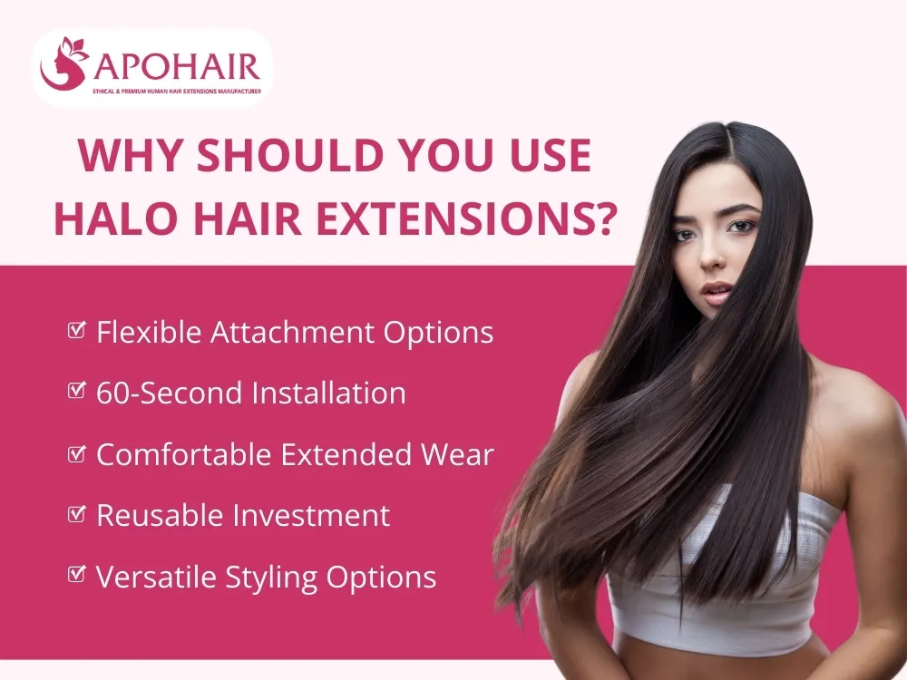 Beauty businesses worldwide recognize Halo Hair Extensions as the solution for instant transformation without commitment