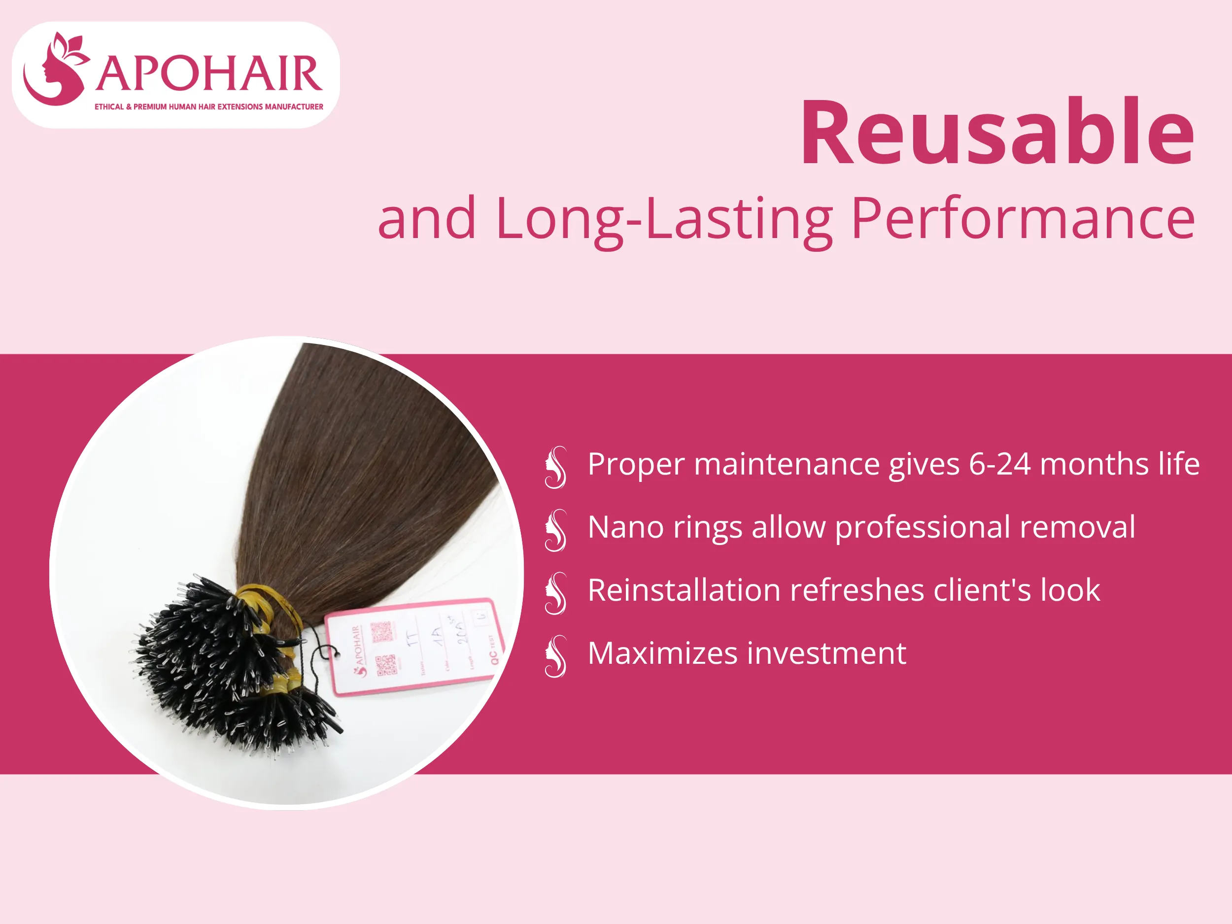 With proper maintenance protocols, these extensions deliver 6-24 months of service life