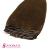 yaki straight single layer silky flat weft close up hair