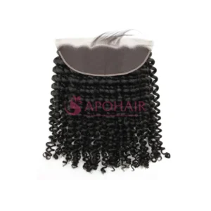 deep curly black lace frontal