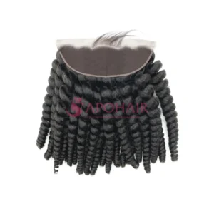 kinky curly black lace frontal