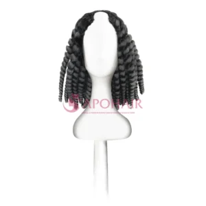 kinky curly black u part wigs