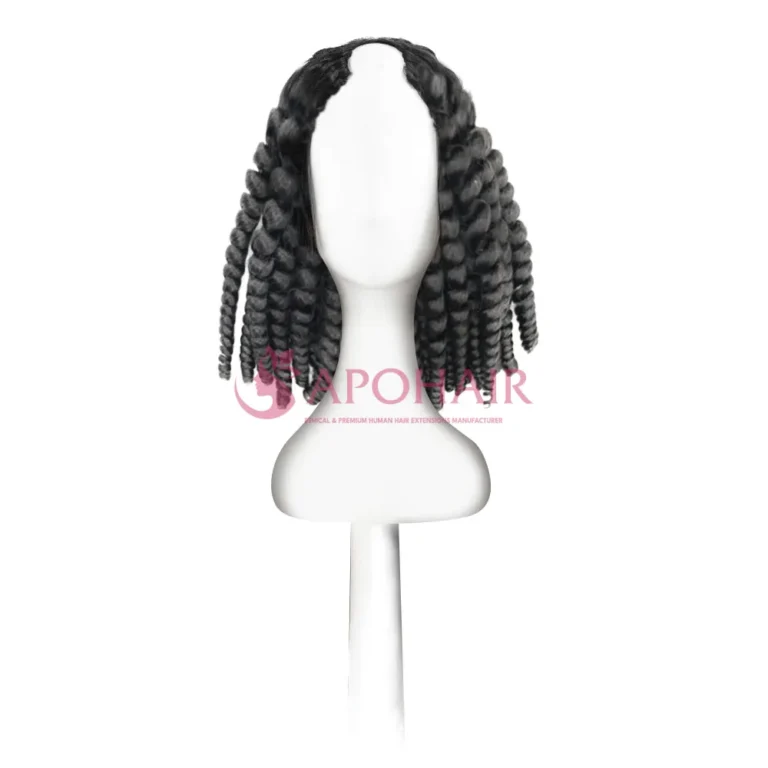 kinky curly black u part wigs thumbnail