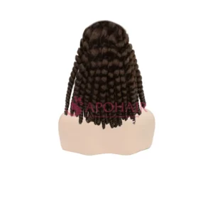 kinky curly dark brown full lace wig