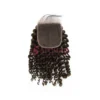 kinky curly dark brown lace closure