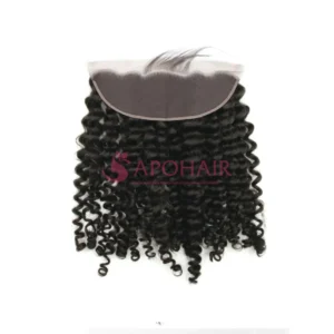 loose curly black lace frontal