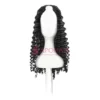 loose curly black u part wigs