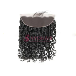 romantic curly black lace frontal