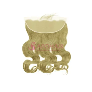 water body wavy white blonde lace frontal