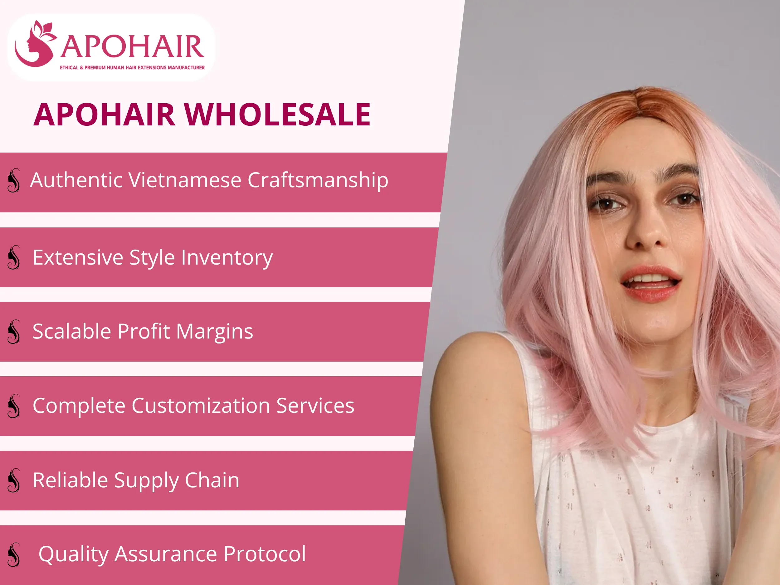 Stocking APOHAIR human hair wigs blends authentic craftsmanship with scalable business growth