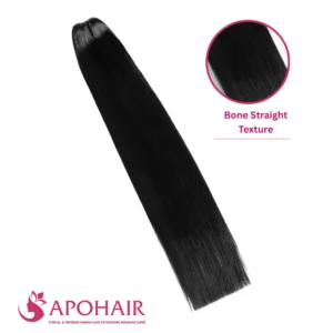 bone straight feather weft
