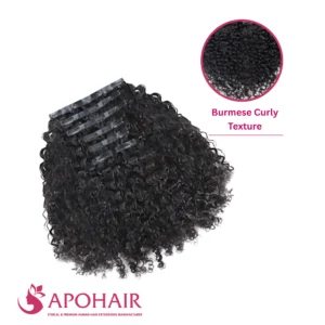 burmese curly seamless clip in