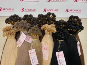 flat tip human hair extensions wholesale