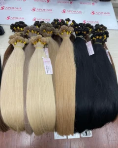 virgin human keratin tip hair extensions supplier
